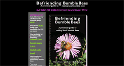 Desktop Screenshot of befriendingbumblebees.com